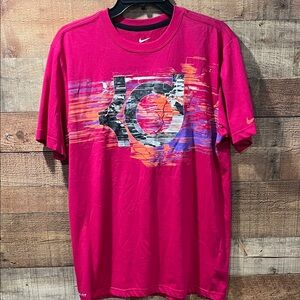 Nike Dri-Fit Kevin Durant Men's Pink Graphic Tee size medium